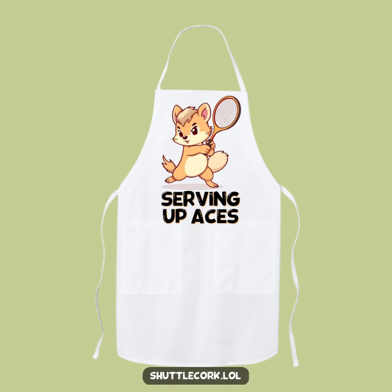 Funny Fluffy Tail Racket Apron: Play in the Kitchen with Speed, Funniest Funny Gift