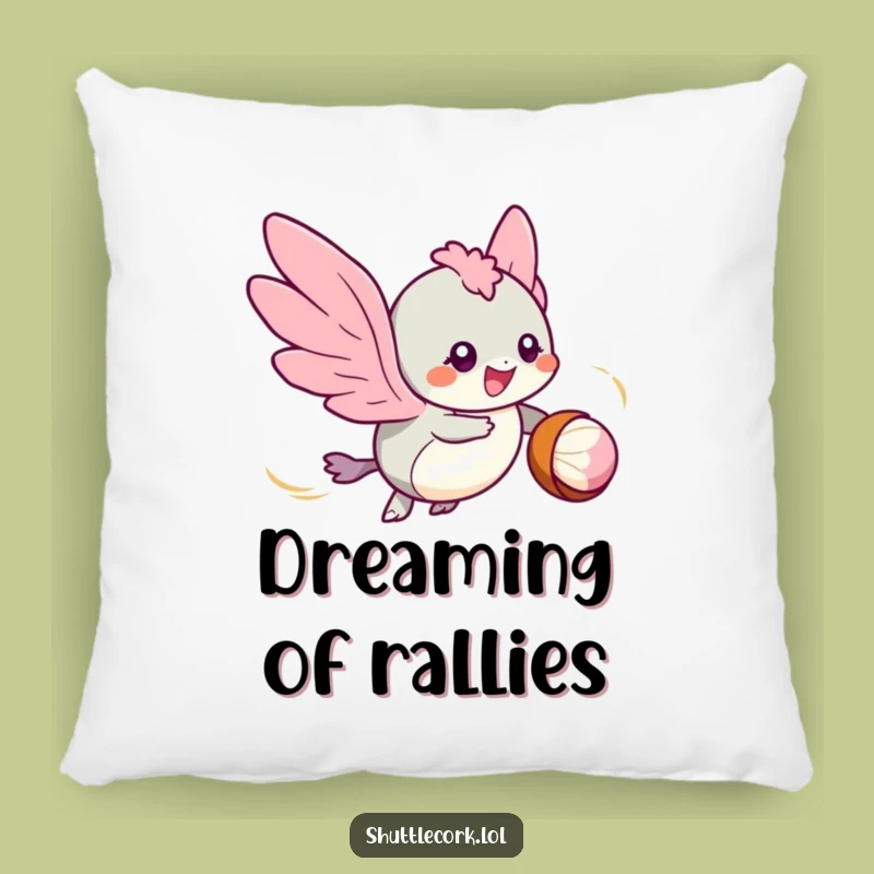 Comfy Funny Speedy Wings Shuttlecock Pillow: Rest with Excitement, Cozy Funny Gift