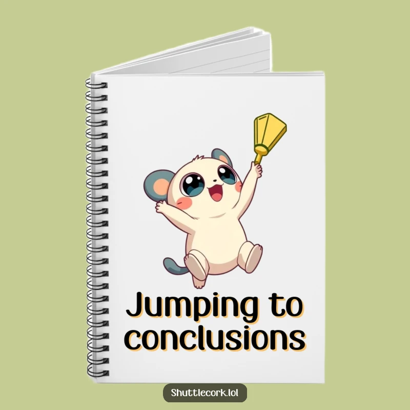 Funny Big Eyes Shuttlecock Notebook: Jot Down Goals, Creative Funny Gift